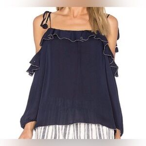 Joie 100% Silk cold shoulder top